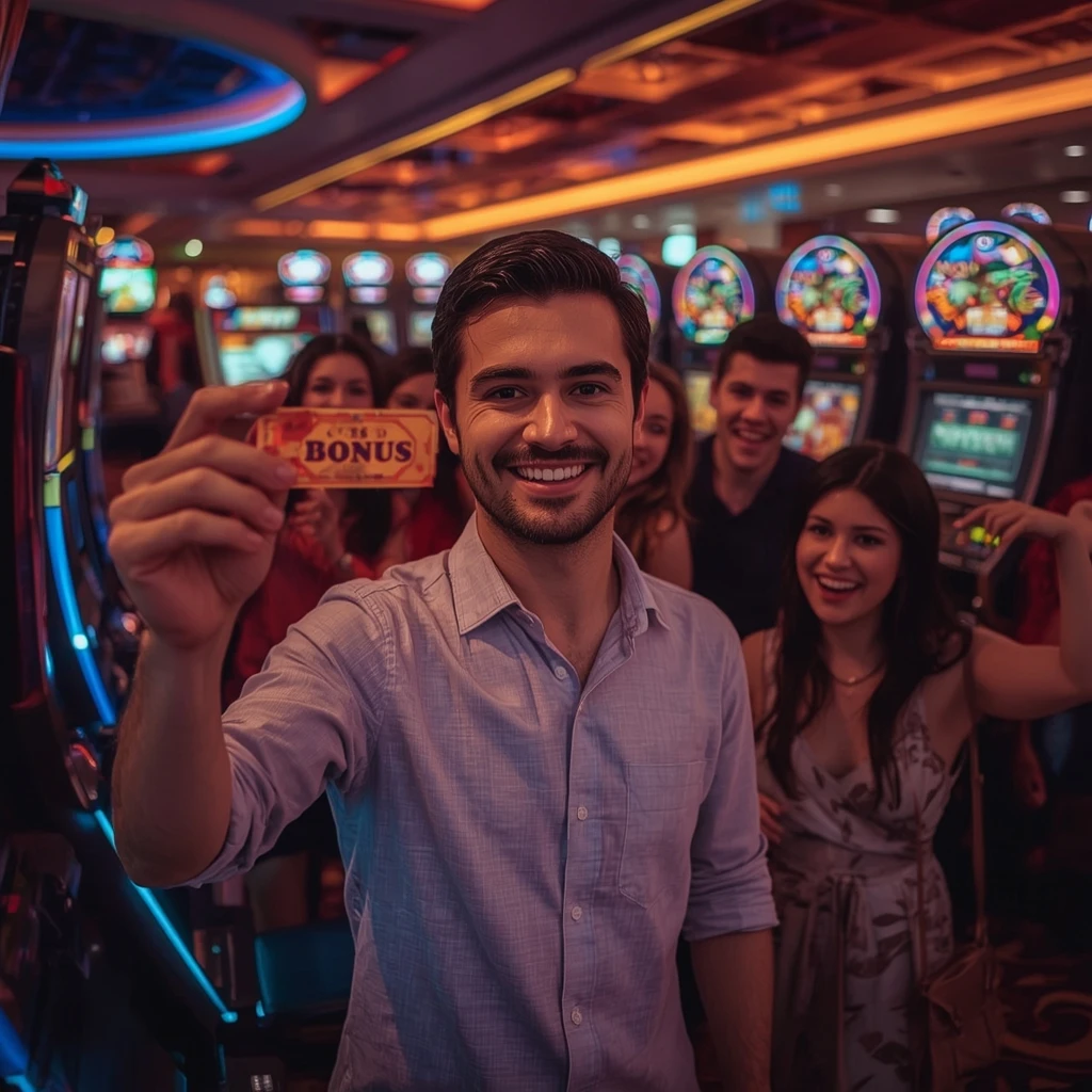a person with a casino bonus WINNER CLUB CASINO